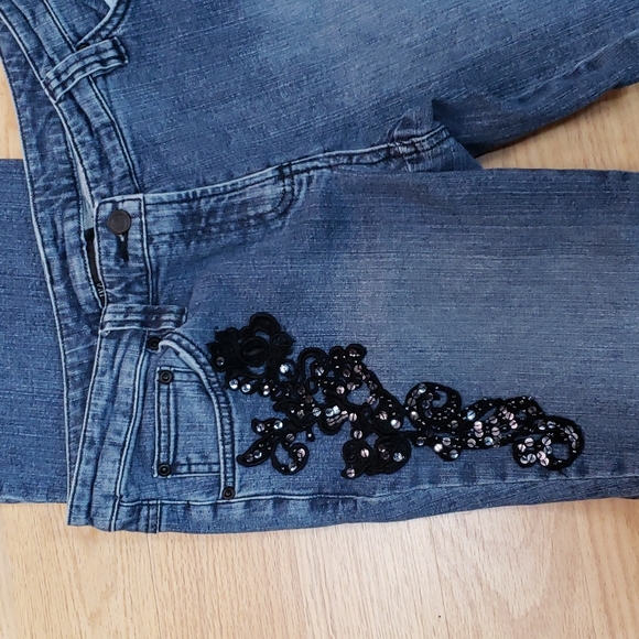 INC  size 6 denim with pattern - Picture 2 of 5